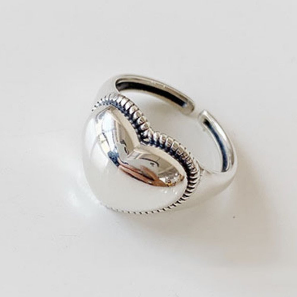 NEW 925 Sterling Silver Open Adjustable Ring - Picture 3 of 10